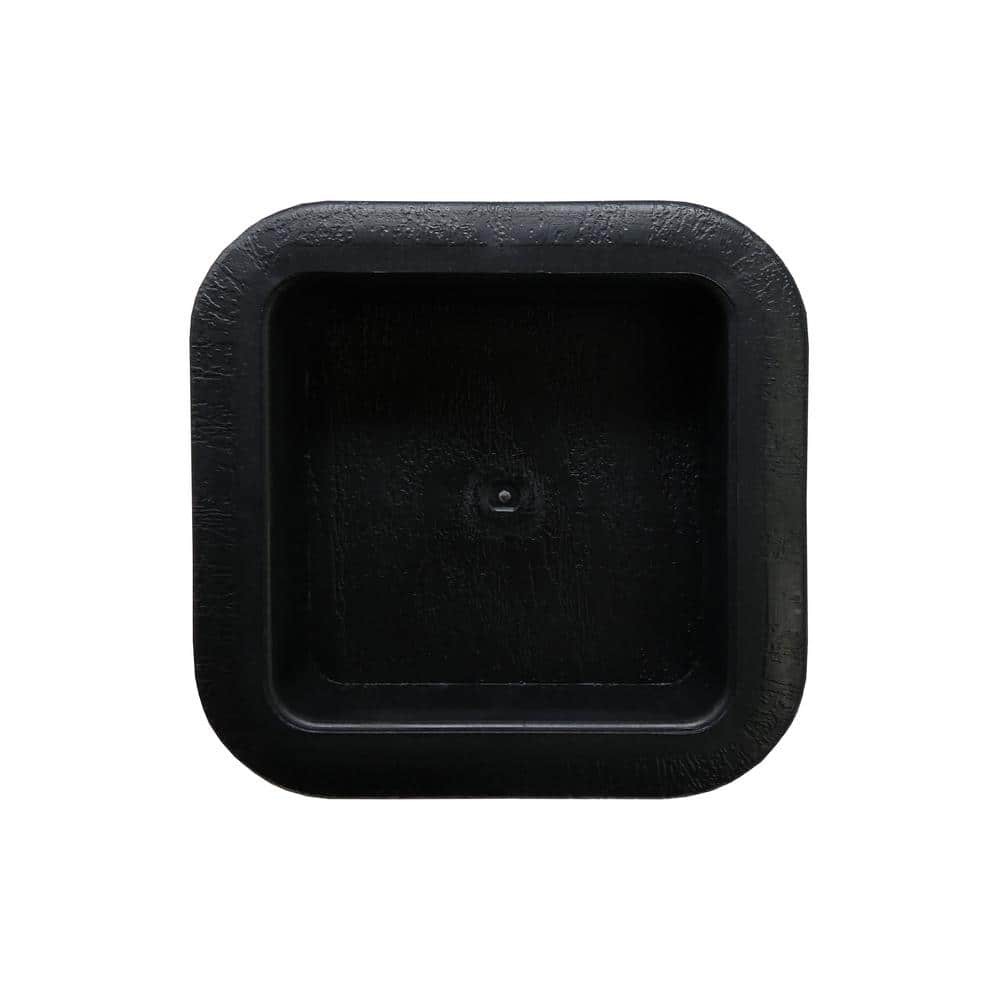 Everbilt 6 in. Black Bed Risers (4-Pack)