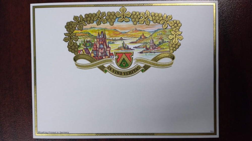 WineKing Labels for Calligraphy or Stamping-25 Labels-FREE SHIPPING