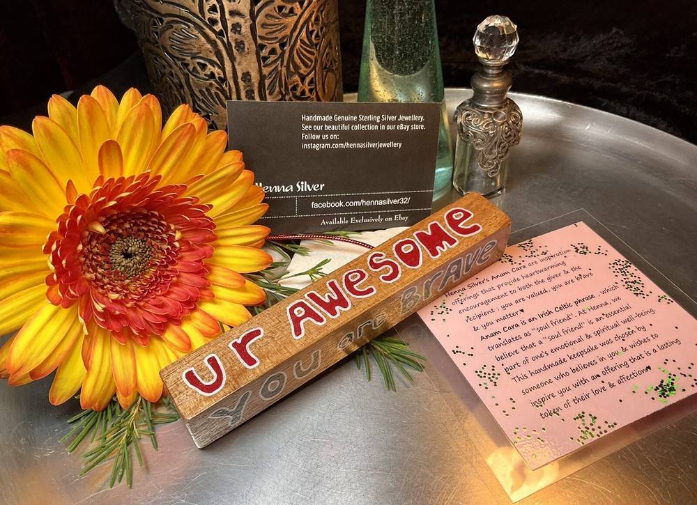Henna Silver Handmade Craft - Anam Cara Inspirational Gift