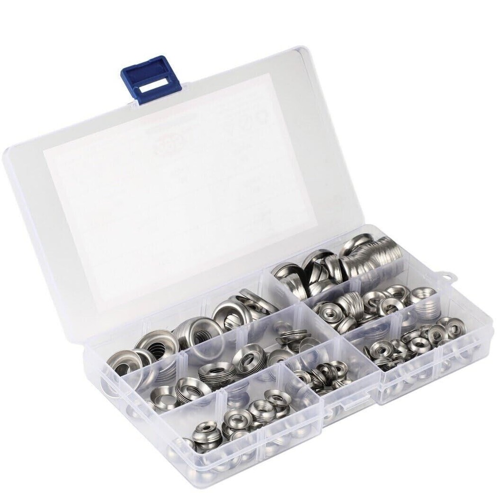 295pc/set 304 Stainless Steel Countersunk Solid Cup Washer Finishing Washers