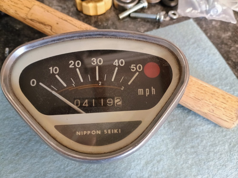 Honda Ct70 Early Silver Tag Speedometer