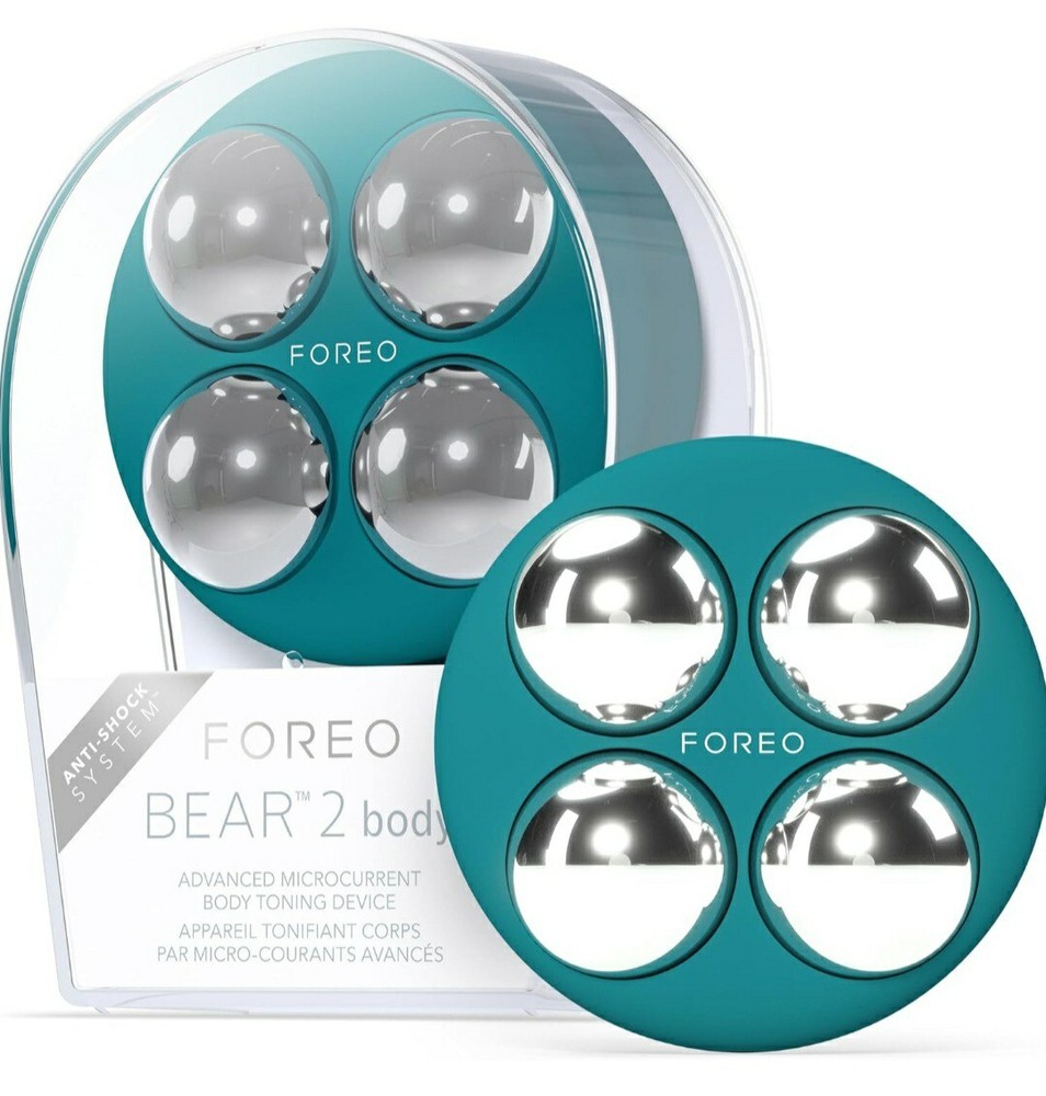 FOREO BEAR 2 BODY ADVANCED MICROCURRENT BODY TONING DEVICE IMPROVES WRINKLES