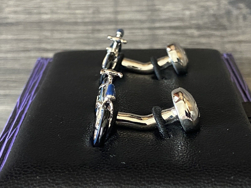 BABETTE WASSERMAN BICYCLE CUFFLINKS RETAIL £105 BNWT