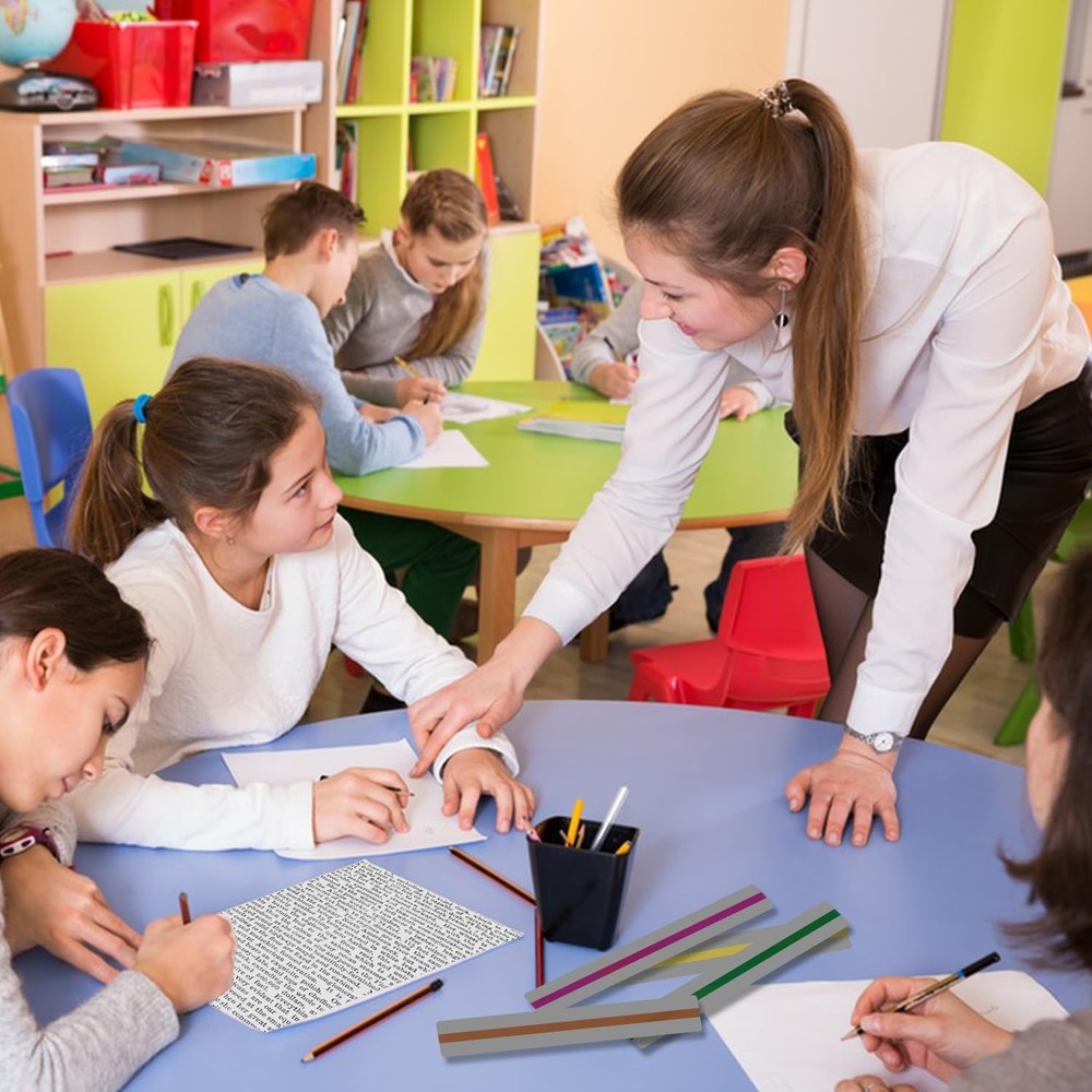 Guided Reading Strips & Highlight Strips, Reading Assistance Strips for Home Stu