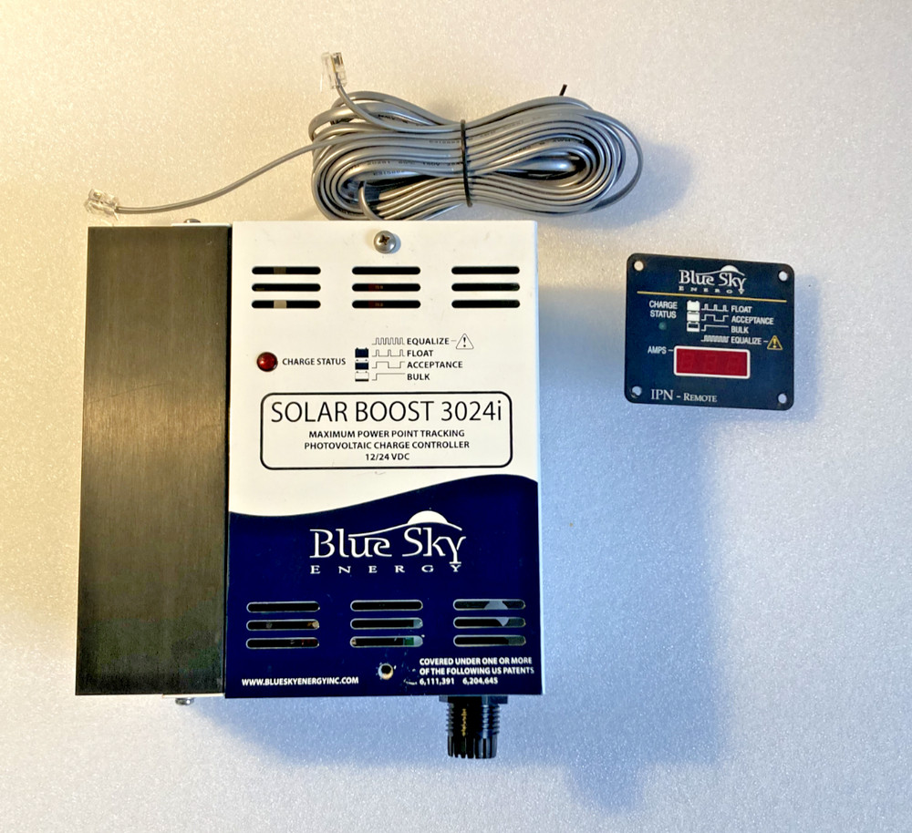 Blue Sky Energy Solar Boost 3024i MPPT Charge Controller w/ LCD + Cable – Tested