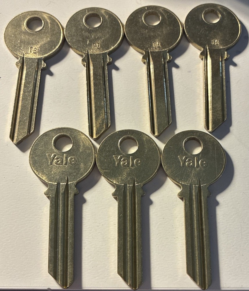 7 Original Yale TE 6 Pin Key Blanks