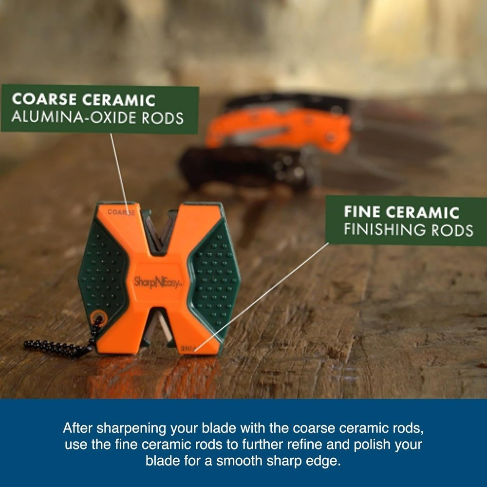 2-Step Coarse and Fine Pull Through Knife Sharpener for Kitchen Knives Blades