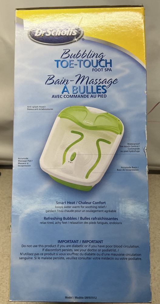 Dr. Scholl's Bubbling Toe-Touch Foot Spa NIB