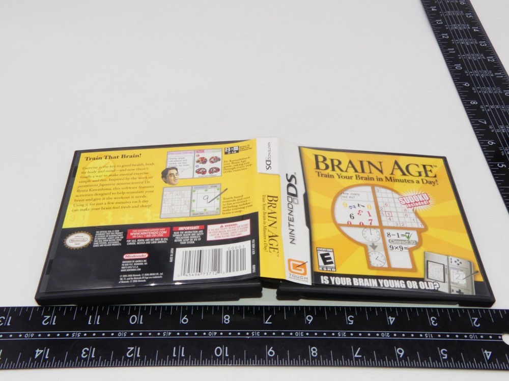 Authentic Brain Age Nintendo DS Case Only No Game OEM Original