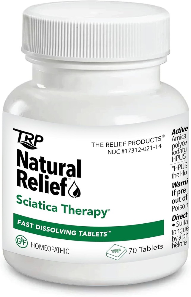The Relief Products Sciatica Therapy Fast Dissolving Tablets - 100% Natural...