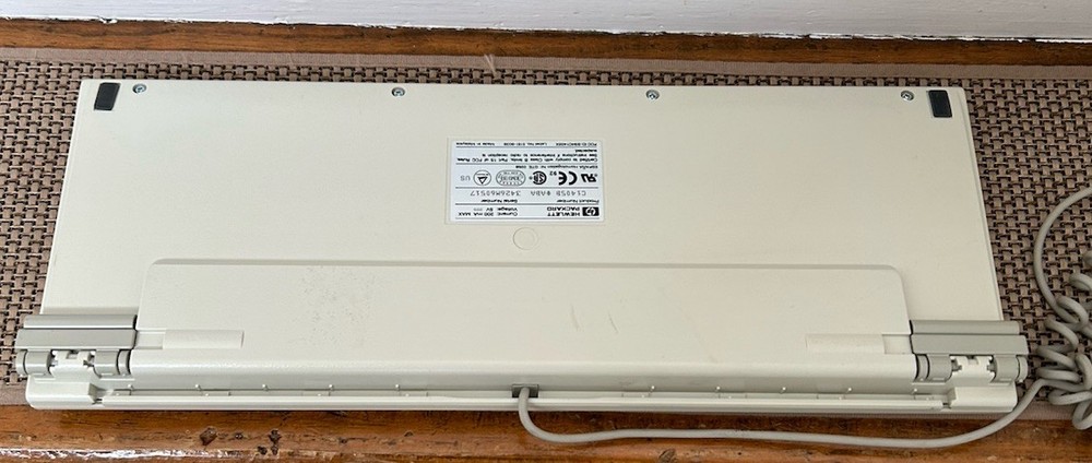 Vintage Hewlett Packard HP C1405B #ABA Computer Keyboard Red Letters