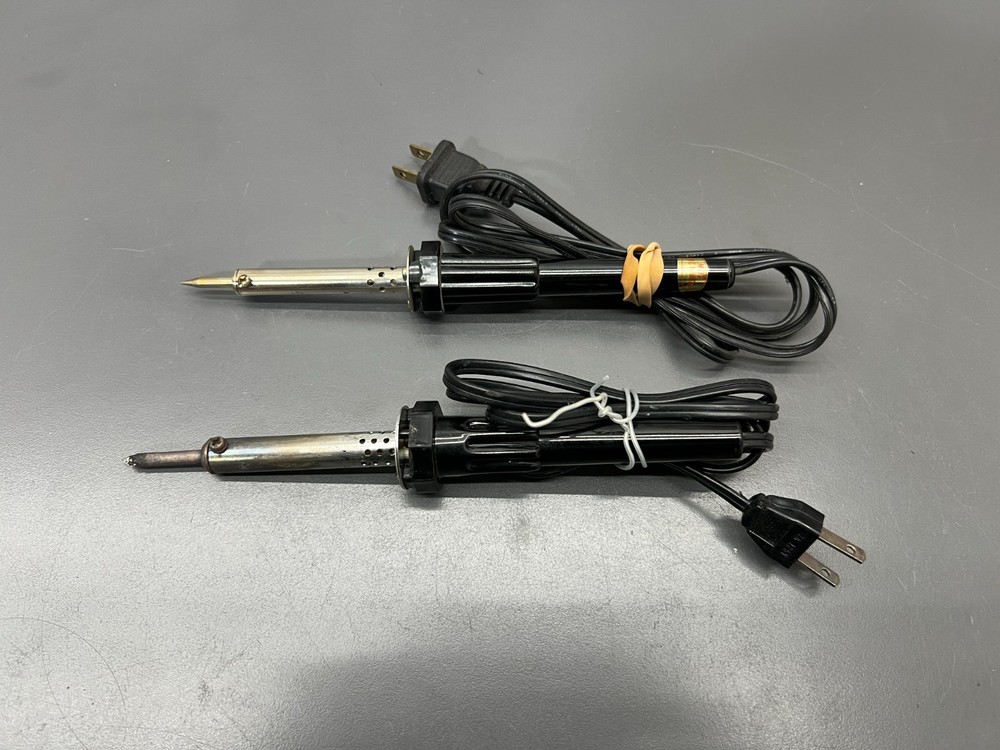 (s) VINTAGE 2PC ELECTRONICS SOLDERING IRON SET - TESTED VG