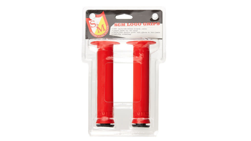 S&M Bikes Logo BMX grips RED