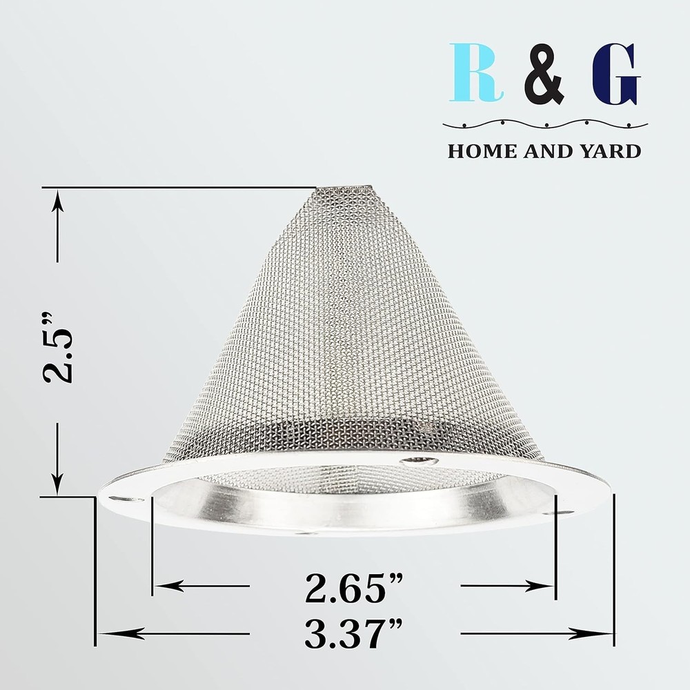 1 PC-Cone-Type Stainless Steel Spark Arrestor Screen 2.8”