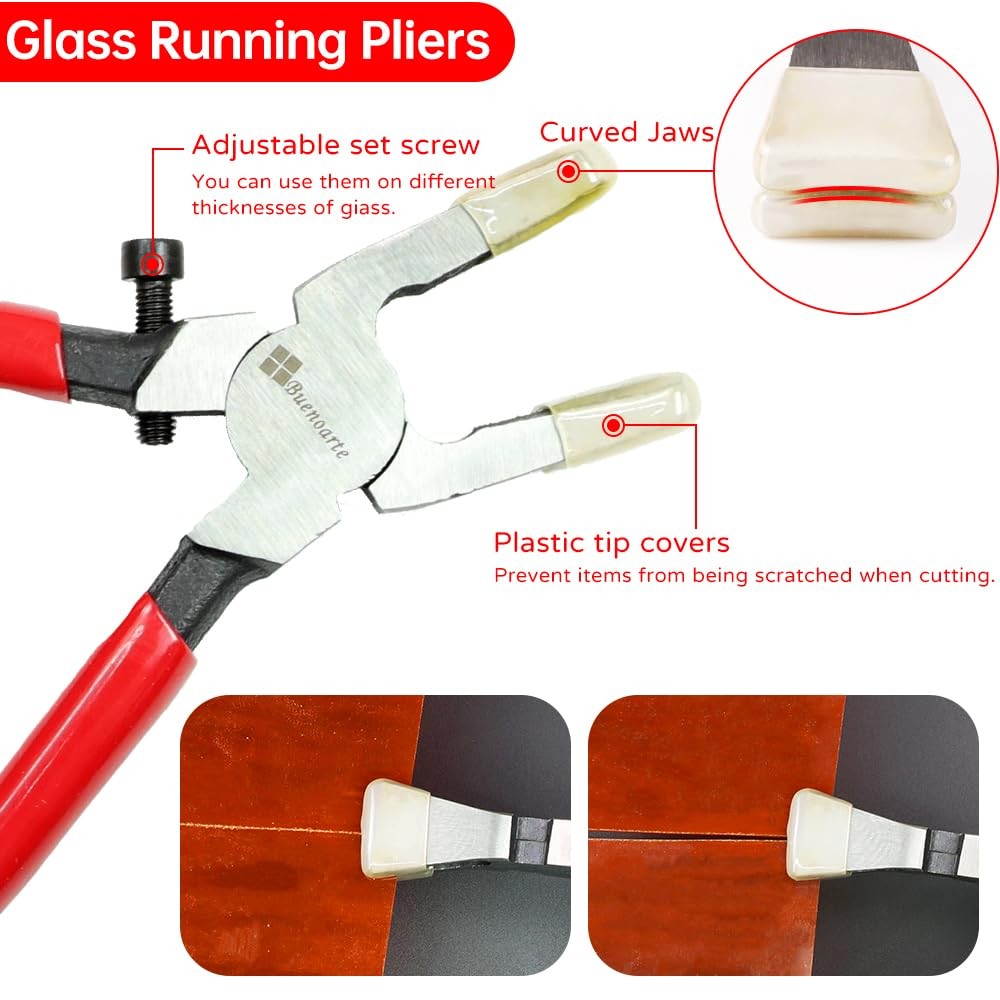 Professional 21Pcs Stained Glass Tool Kit，Heavy Kit