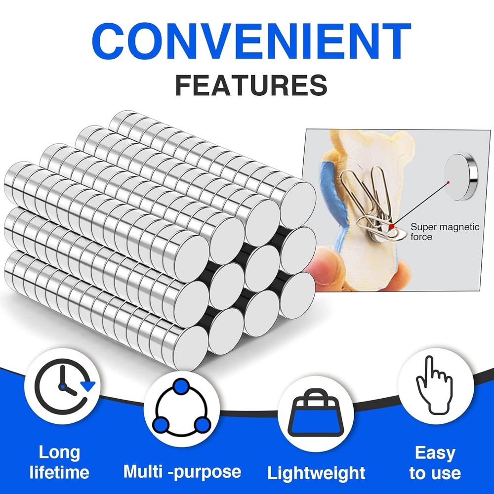 Durable 180-Pc Neodymium Magnets in Storage Case - Rust-Resistant & Compact