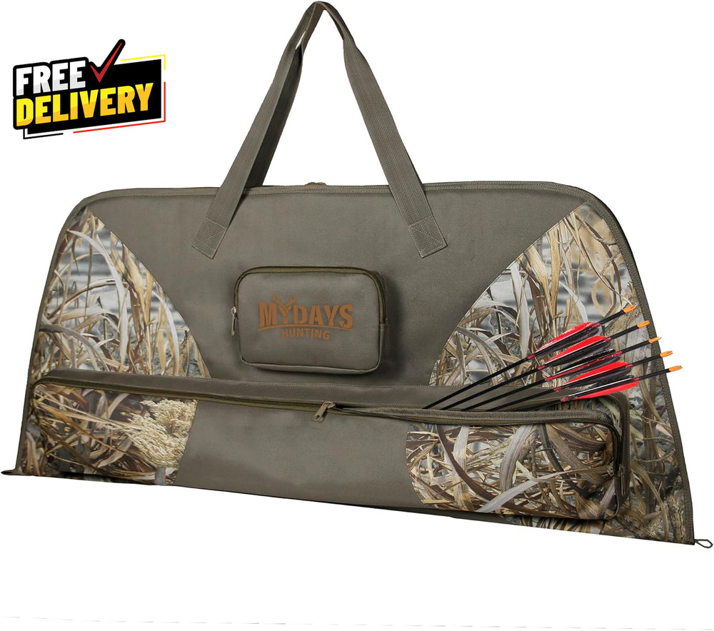Camo Soft Compound Bow Case 41 Inch Archery Storage Bag with Padding…