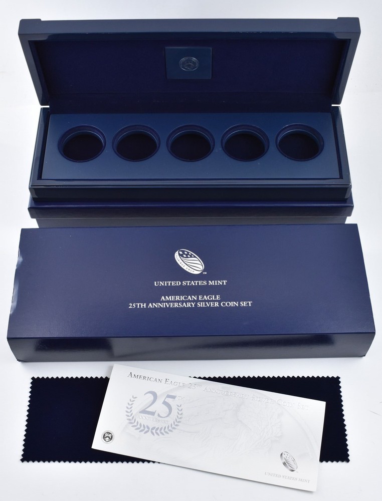 2011 American Eagle 25th Anniversary Silver Coin Set Empty Box w/ COA