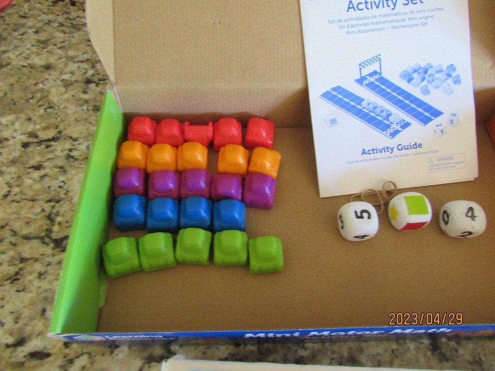 Lot 2 Learning Resources-Mini Motor Math-Friendly Farm Activity Sets-Games