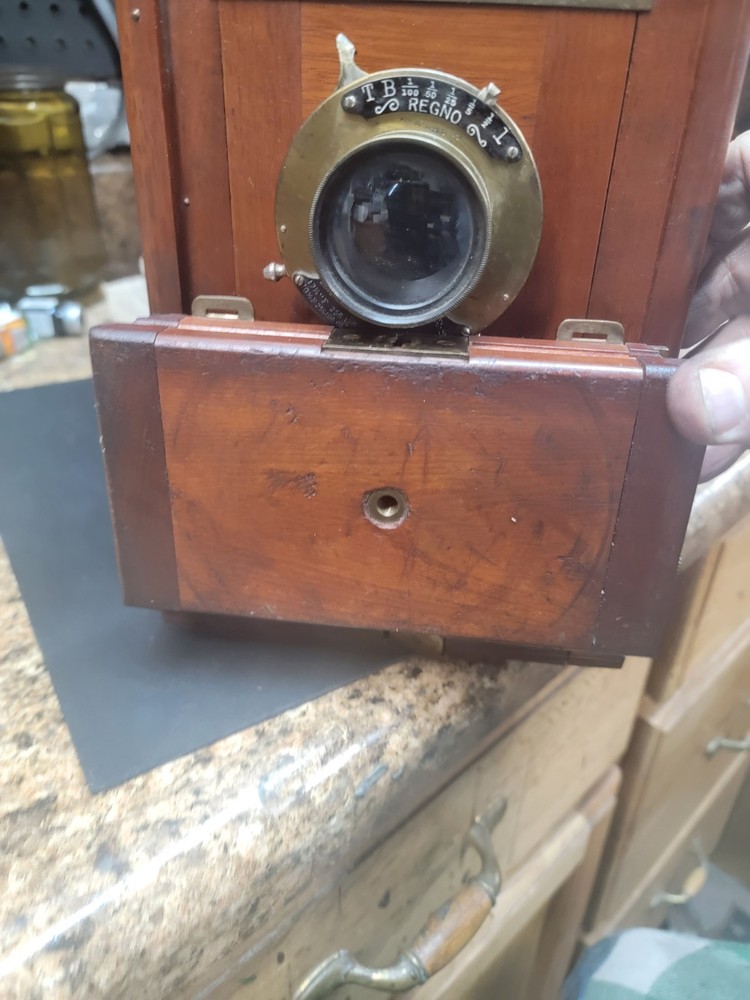 Empire State No. 2 Camera With Original Tripod Solid Cherry Construction