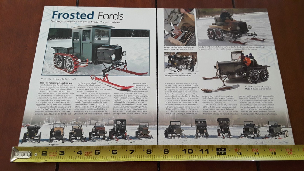 FORD MODEL T SNOWMOBILES   ORIGINAL 2007 ARTICLE