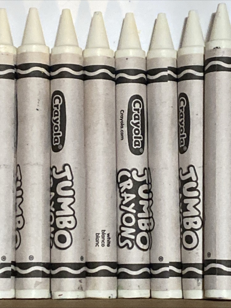 (16) JUMBO Crayola Crayons (white)