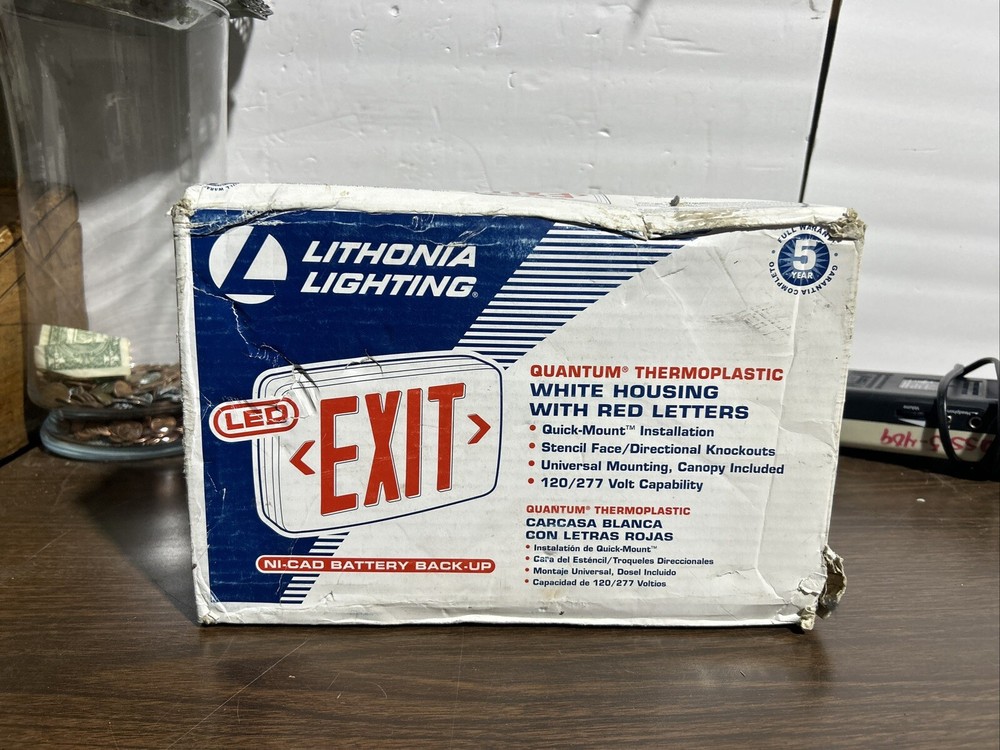 Lithonia Lighting Ni-cad Battery Exit Sign