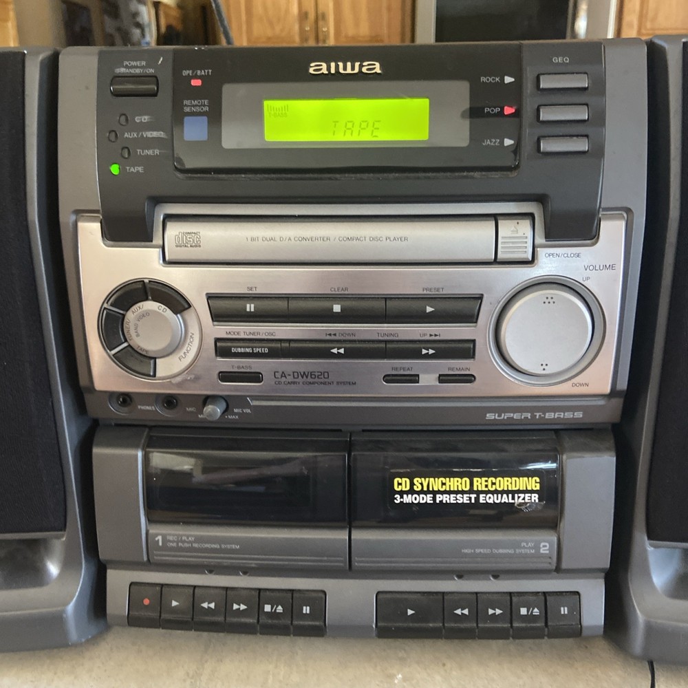 AIWA Compact Disc Stereo System CA-DW620 Tested. Working Great.
