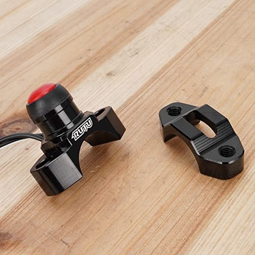 Black CNC Universal Motorcycle Engine Stop Start Kill Switch Button