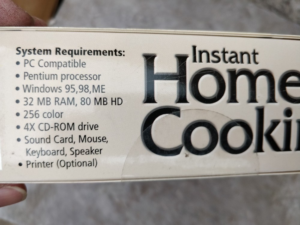 Instant Home Cooking Deluxe Edition Software