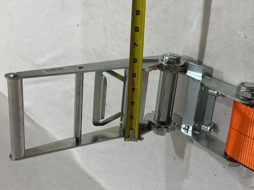 4"X30' Heavy Duty Ratchet Strap with Flat Hook 2 Pack