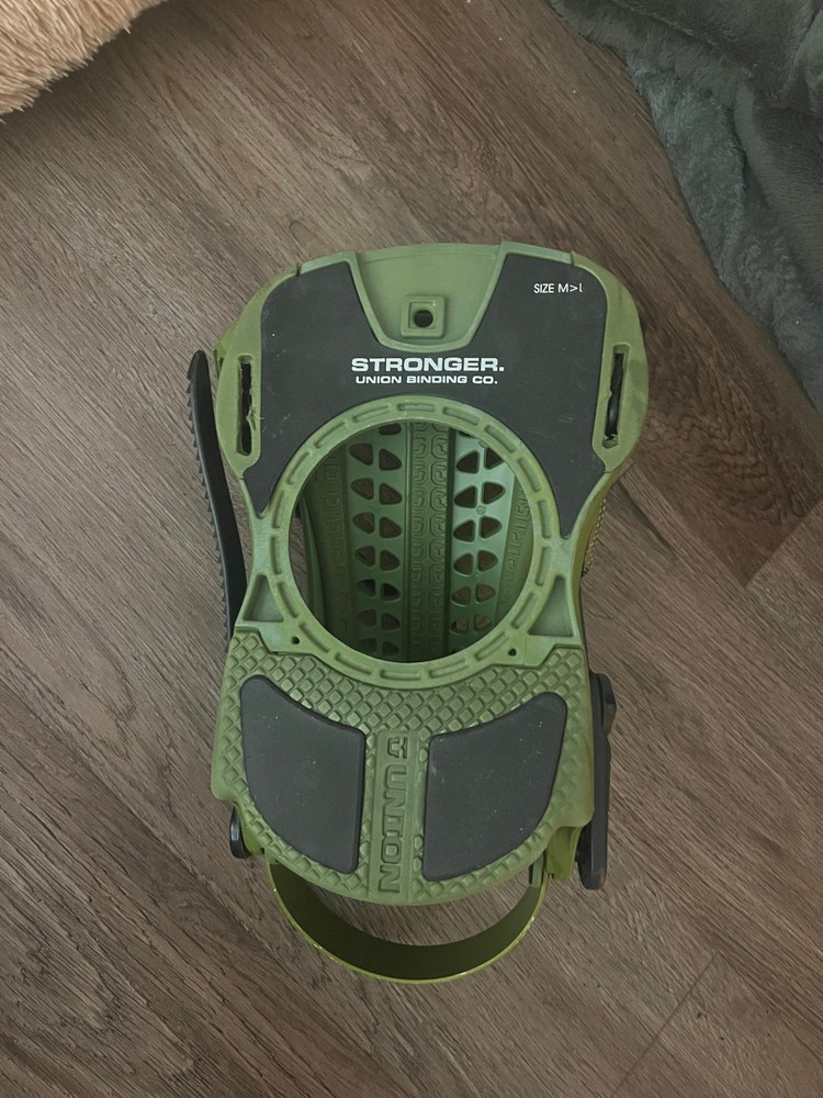 Union Force Snowboard Bindings 2014 - Green (Size Medium Large)