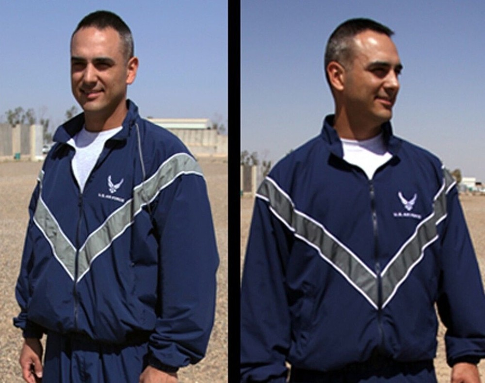 USAF AIR FORCE PHYSICAL TRAINING REFLECTIVE PTU JACKET ALL SIZES