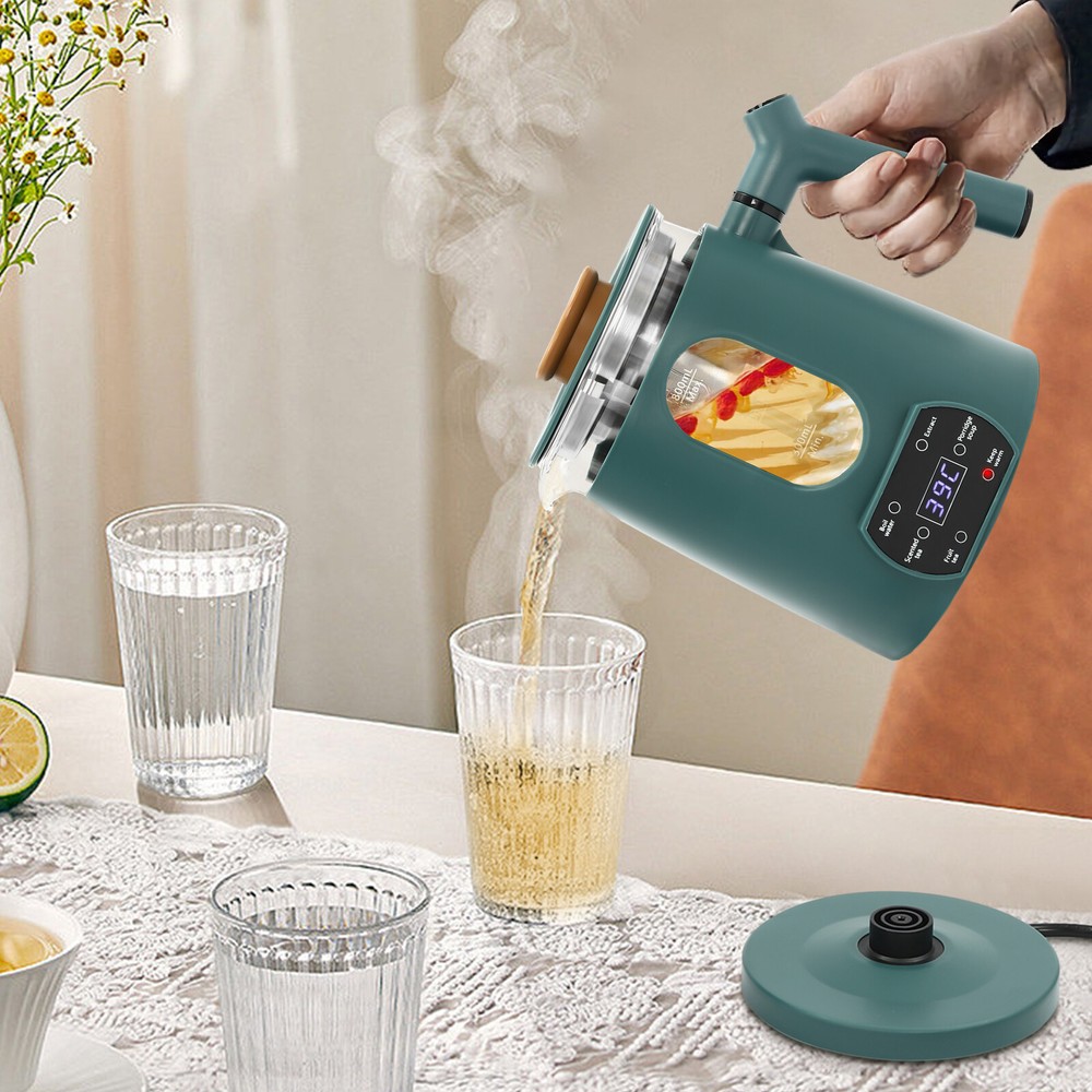 Temperature Control Electric Tea Kettle, Water Boiler & Heater green