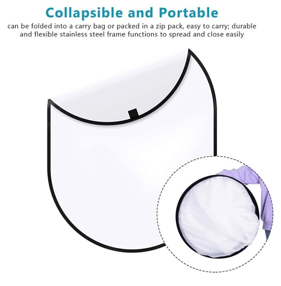 Neewer 5'x7'Chromakey Soft White Collapsible Diffuser Panel&Support Stand Kit