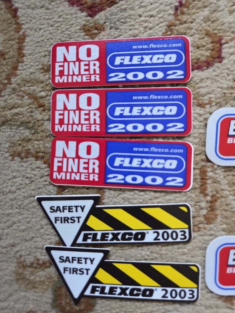 Coal Mining Flexco Sticker Decal Lot 44 total