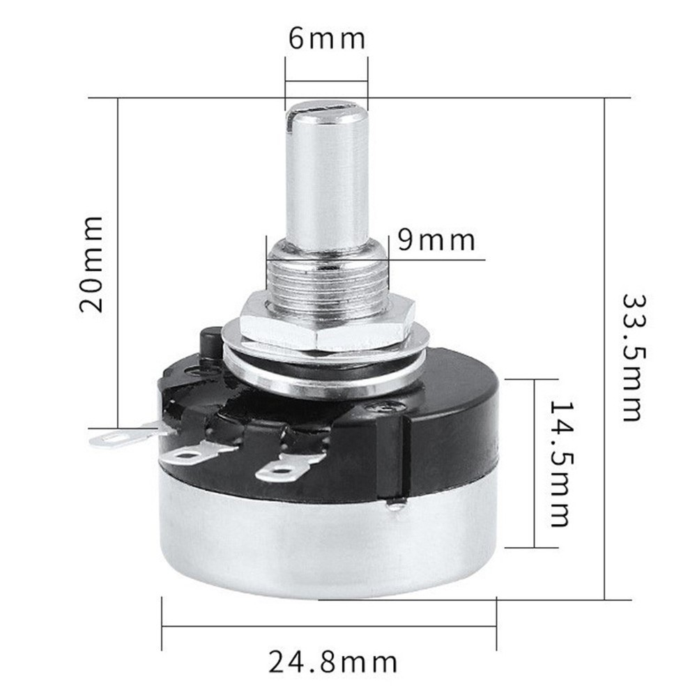Rotary Potentiometer For RV24YN20S for Space Saving Electronic Projects