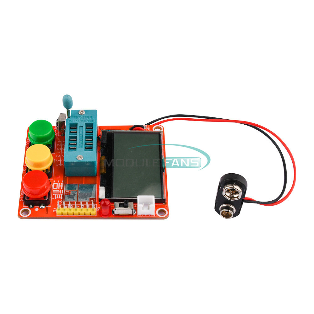 LCR-T4-MINI-Z Transistor Tester 1.7" 12864 LCD Diode Triode Capacitance ESR 9V