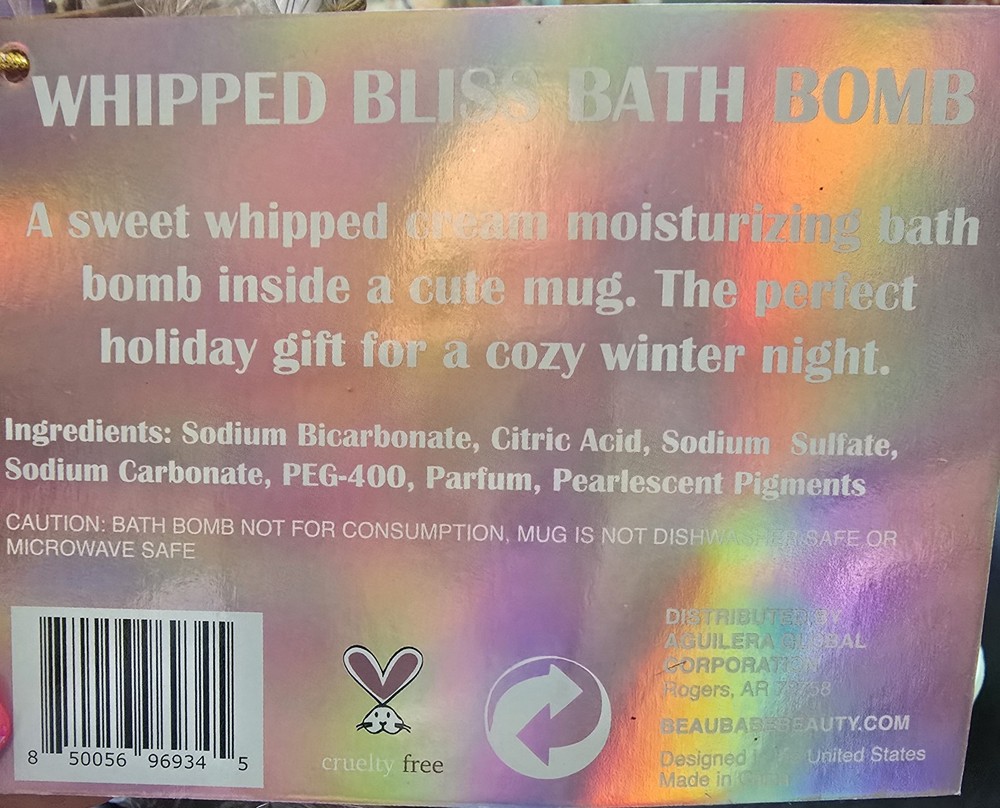 Nutcracker Mug & Whipped Bliss Bath Bomb...70% OFF