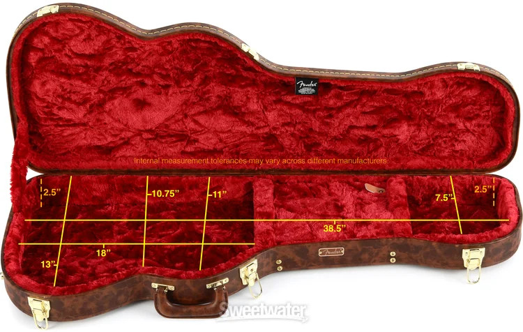 Fender Stratocaster/Telecaster Poodle Case - Brown