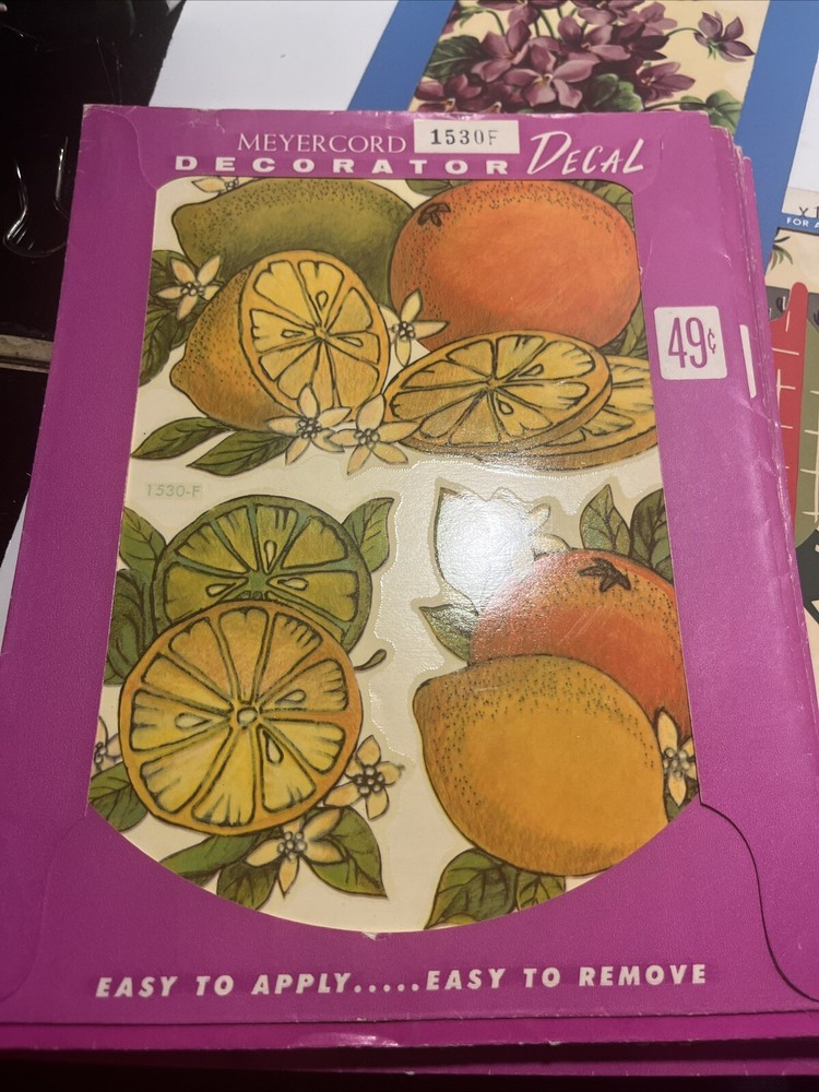 Vintage Meyercord Decal Transfer Patterns Cat & Mouse #1529C