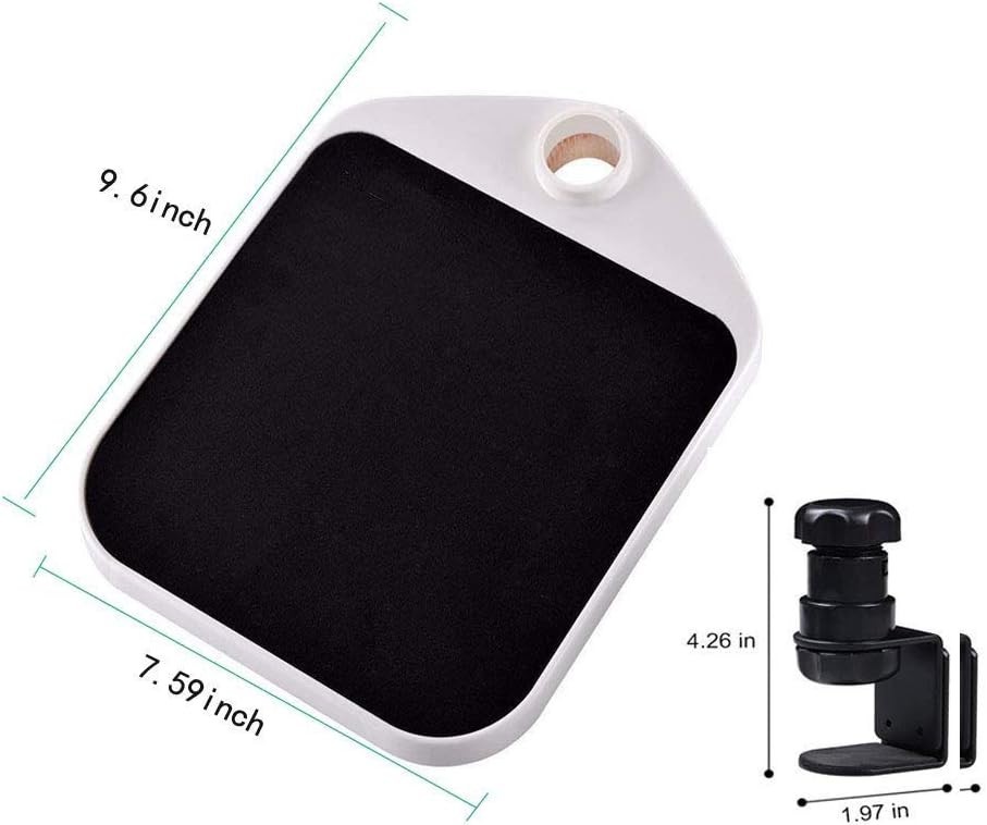Mouse Platform Clamp On Under Desk Adjustable Mouse Tray Mount Swivel De