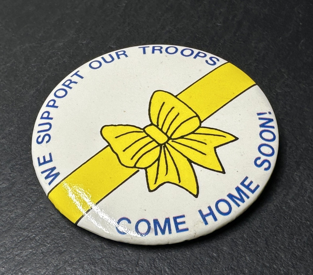 2 1990 OPERATION DESERT SHIELD SUPPORT OUR TROOPS PINS M209