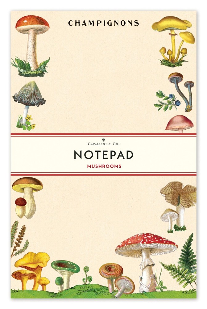 Cavallini & Co. Mushrooms Notepad
