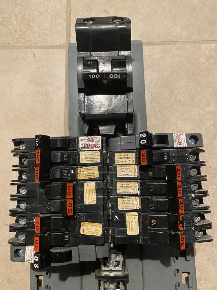Federal Pacific Stab-Lok 100A Panel Insert With Main Breaker