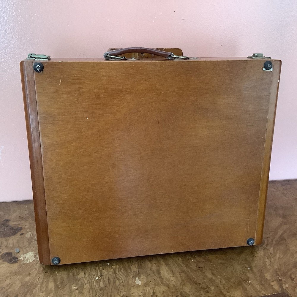 Wood Easel Table-Top Model Adjustable Portable With Double Drawer Handle