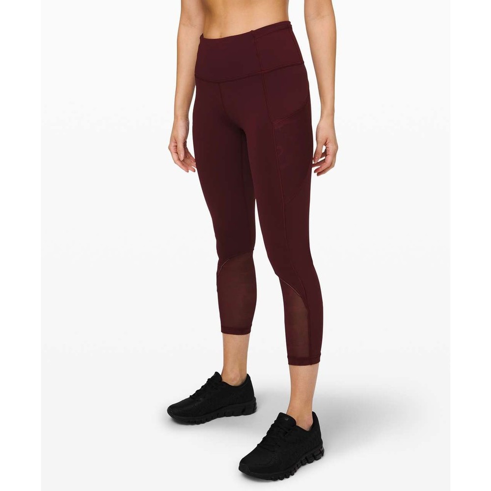 Lululemon Fast & Crop 23" *Mesh Size 10 Special Edition