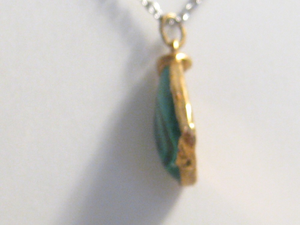 Malachite Free Form Pendant M417