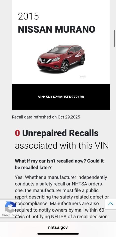 MURANO 2015 Transmission Shift 220374