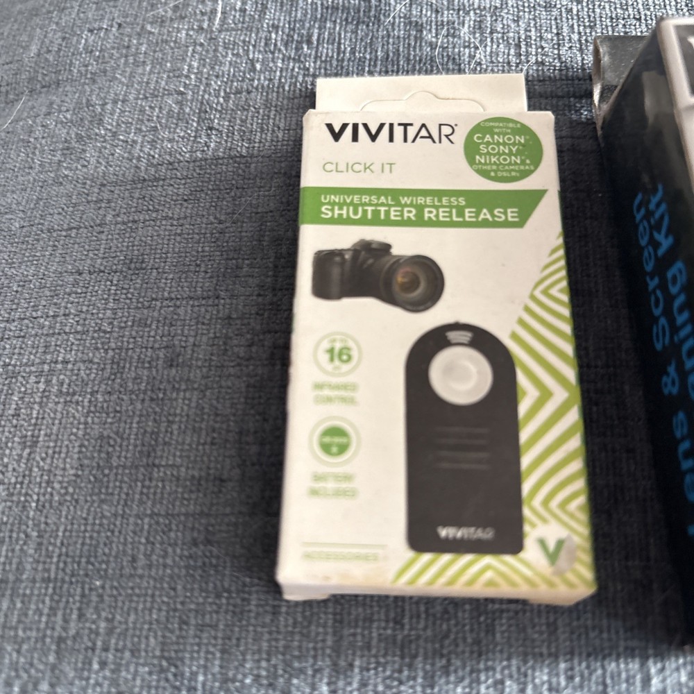 Vivitar VIV-RC6 Universal Wireless Shutter Release (Black) - NEW
